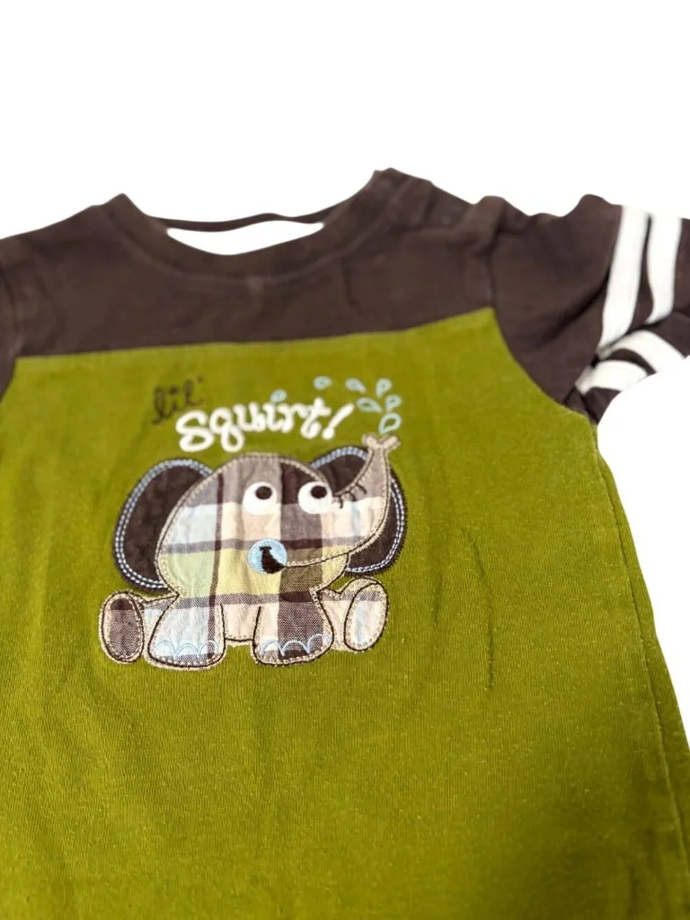 Jumping Beans Boys infant Baby Size 6 9 months Romper 1 pc short outfit Green Br